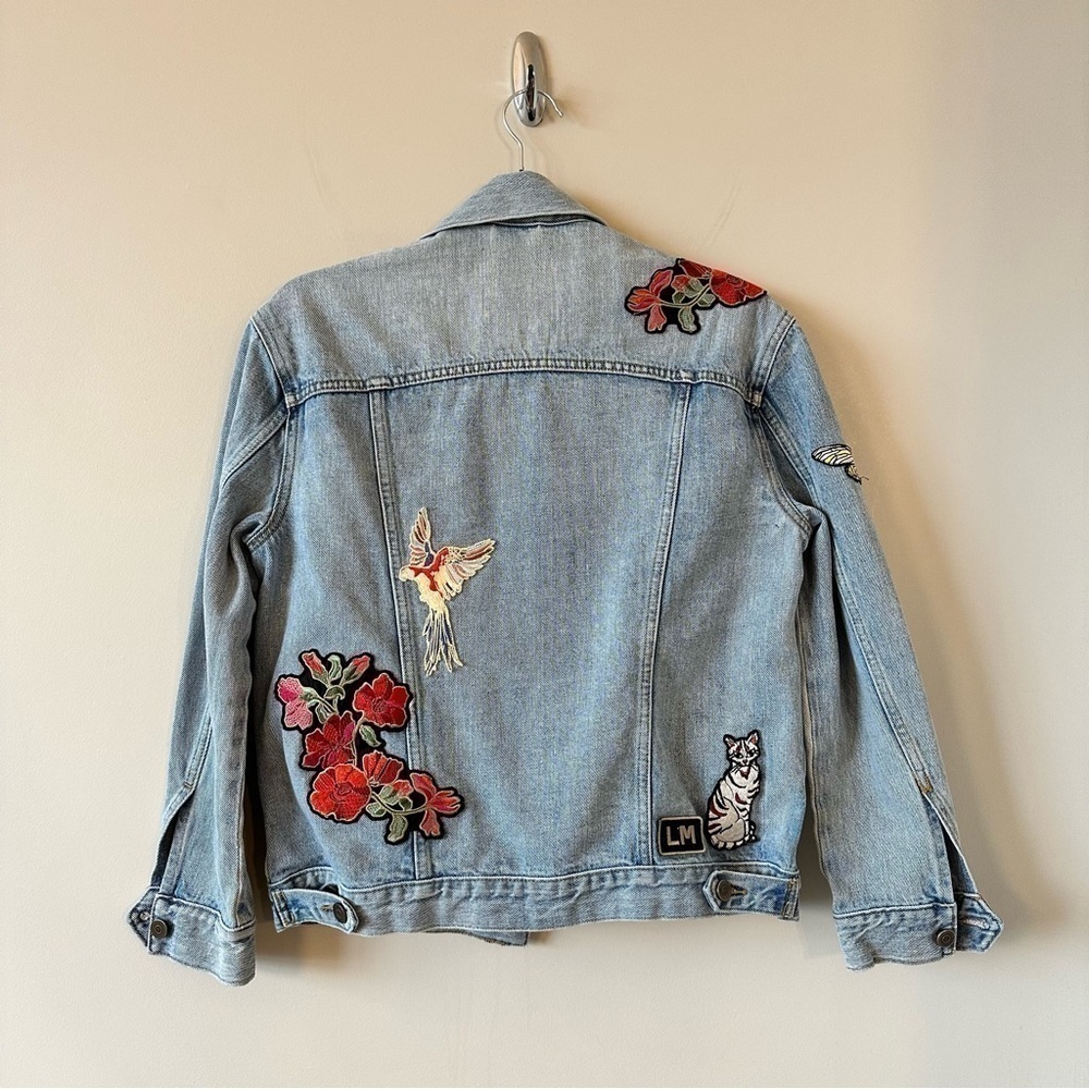 ARITZIA-“LITTLE Moon” Dianthus Patch Embroidered Jacket (Size:XS) - Picture 3 of 13